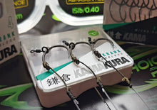 Load image into Gallery viewer, 3x Korda Kamakura "Combi Rigs" - IQ2 Flurocarbon with Tungsten loaded Dark Matter Braid