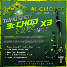 Load image into Gallery viewer, 3x "3C CHOD RIGS" with J Precision Hooks