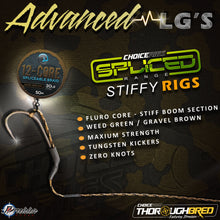 Load image into Gallery viewer, "Thoroughbred" ADVANCED LG Spliced Stiffy Rigs x3