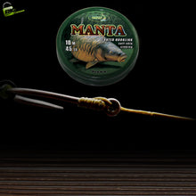 Load image into Gallery viewer, Katran "Manta" - brown/green - Strong coated braided hooklink